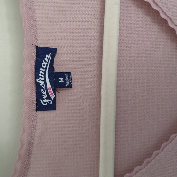 Freshman Lavender Lightweight Waffle-Knit Long-Sleeve Crop Top - Picture 3 of 8